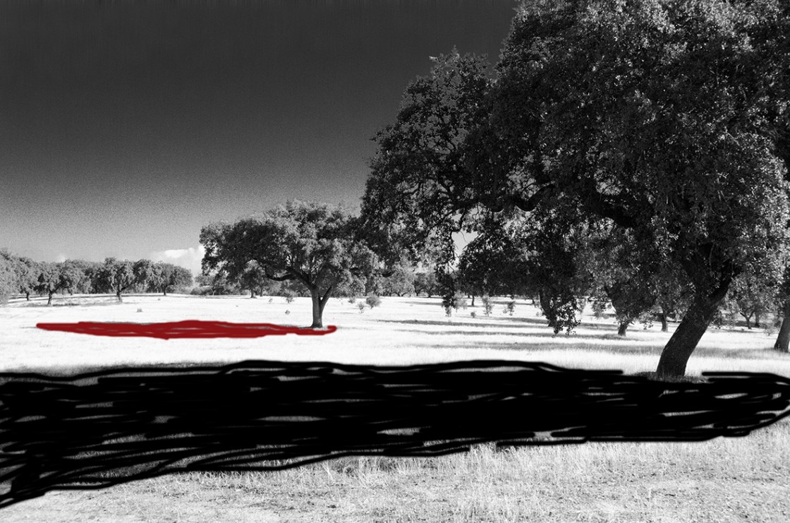 H 72 b and w black and red Portugal landscape-6757